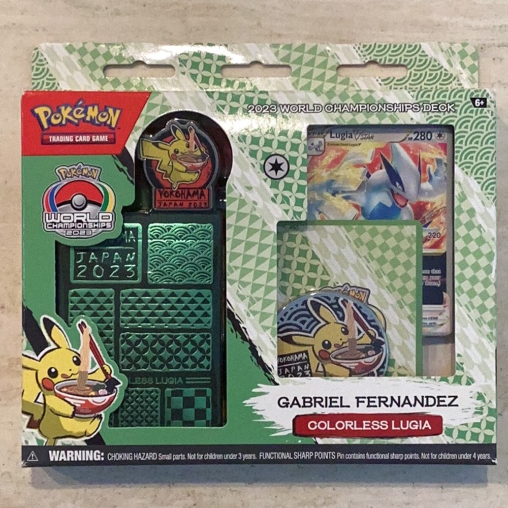 Pokemon World Championships Colorless Lugia Deck Gabriel Fernandez Box 2023 New